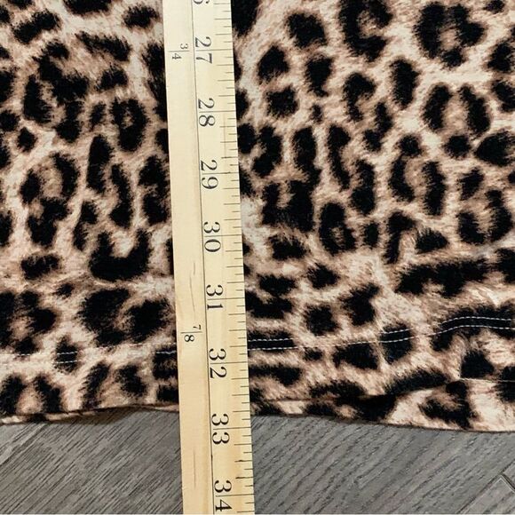 SOMA Animal Nightgown Women’s Small Brown Black Neutral Scoop Neck Pocket. - Picture 9 of 9